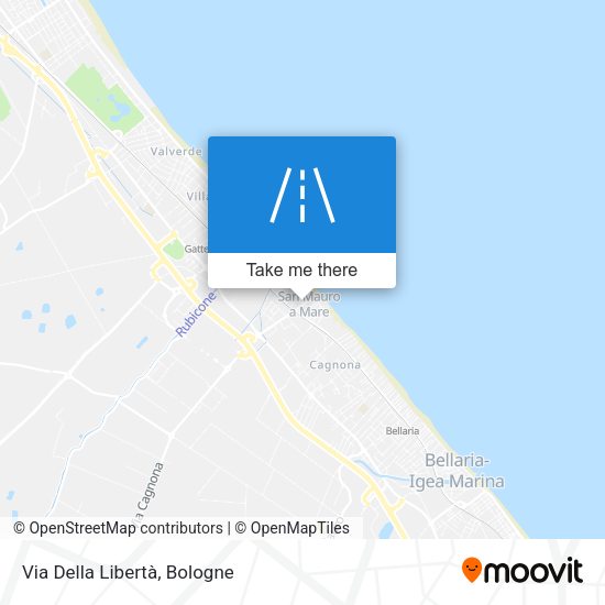 Via Della Libertà map