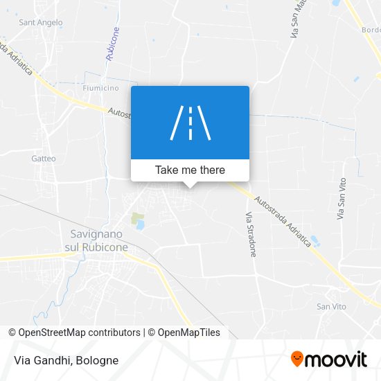 Via Gandhi map