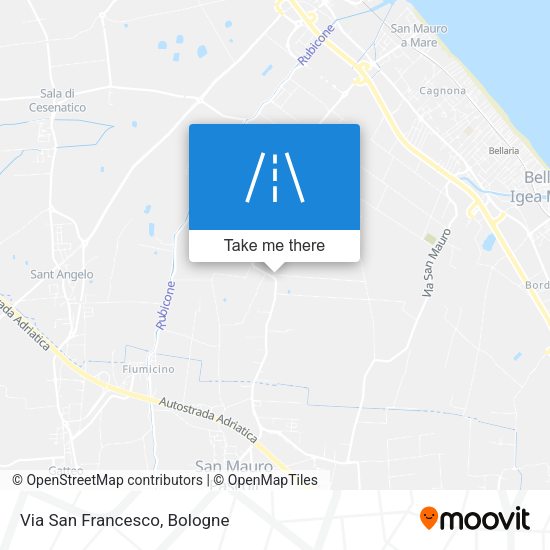 Via San Francesco map