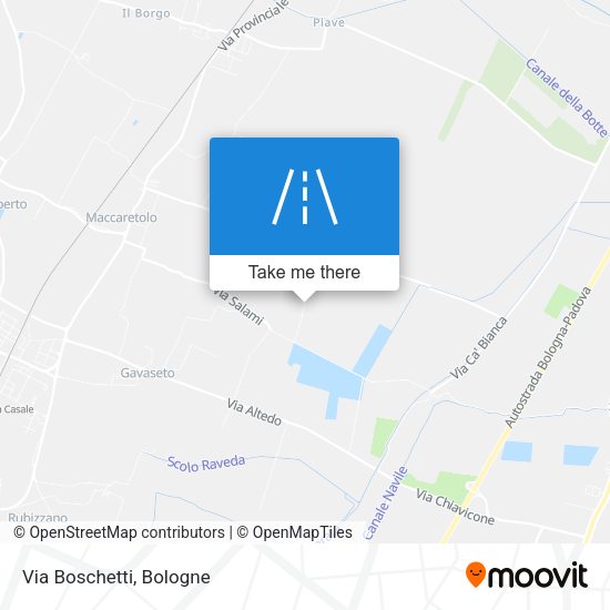 Via Boschetti map