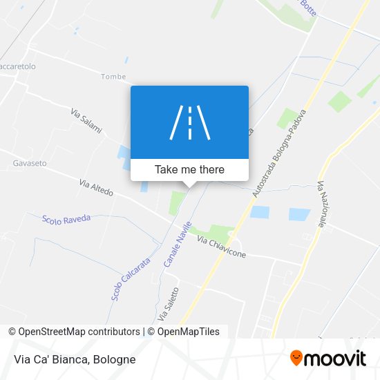 Via Ca' Bianca map