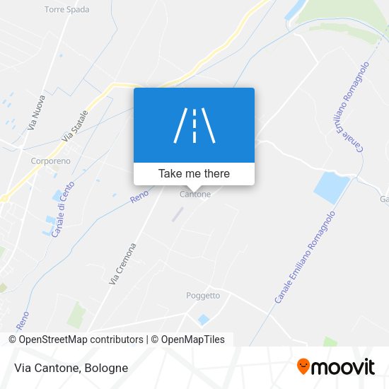Via Cantone map