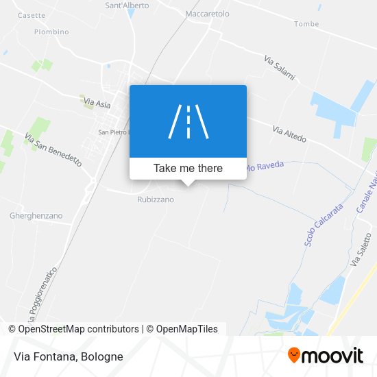 Via Fontana map
