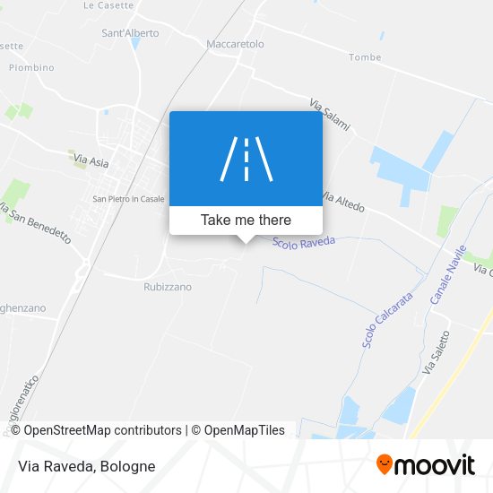 Via Raveda map