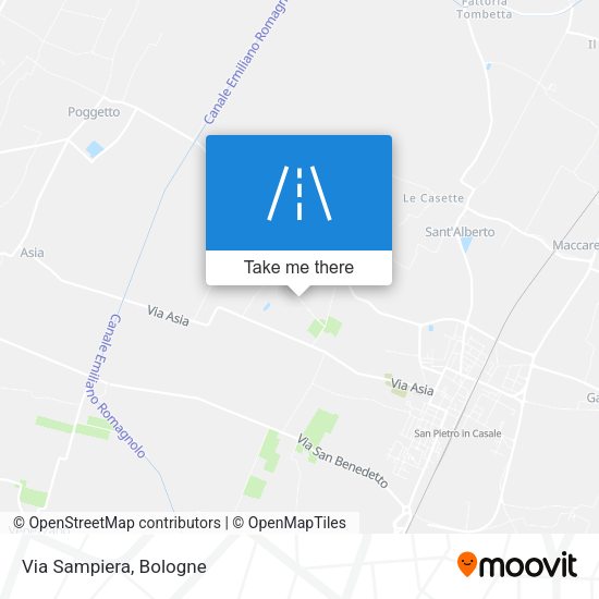 Via Sampiera map