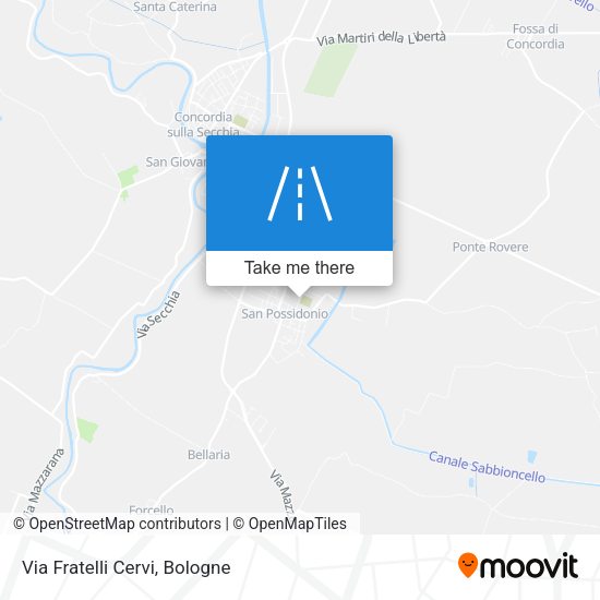 Via Fratelli Cervi map