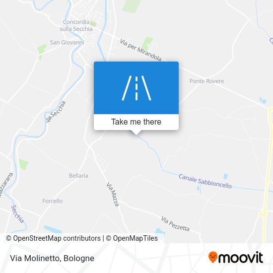 Via Molinetto map