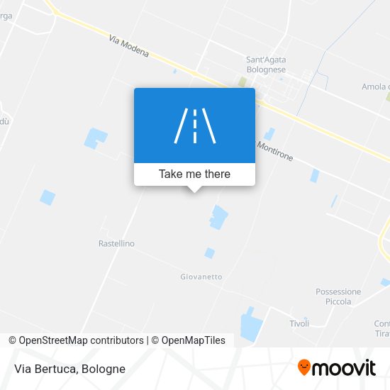 Via Bertuca map