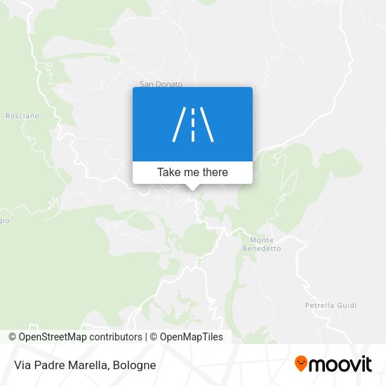 Via Padre Marella map