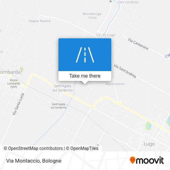 Via Montaccio map