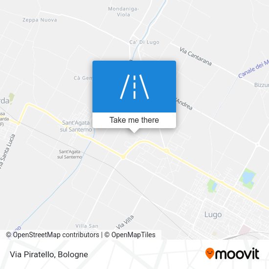 Via Piratello map