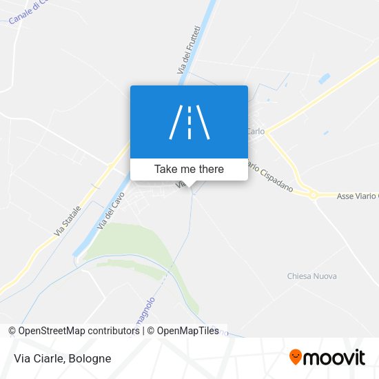 Via Ciarle map
