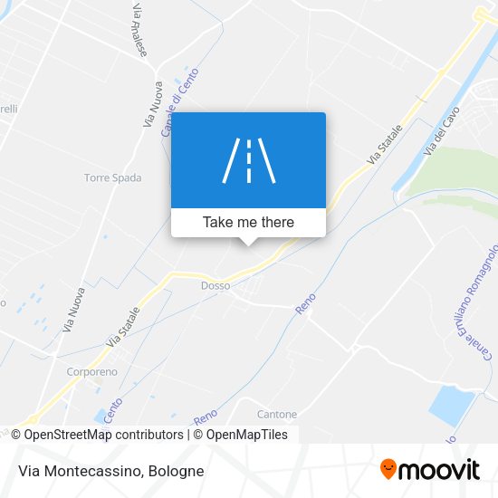 Via Montecassino map
