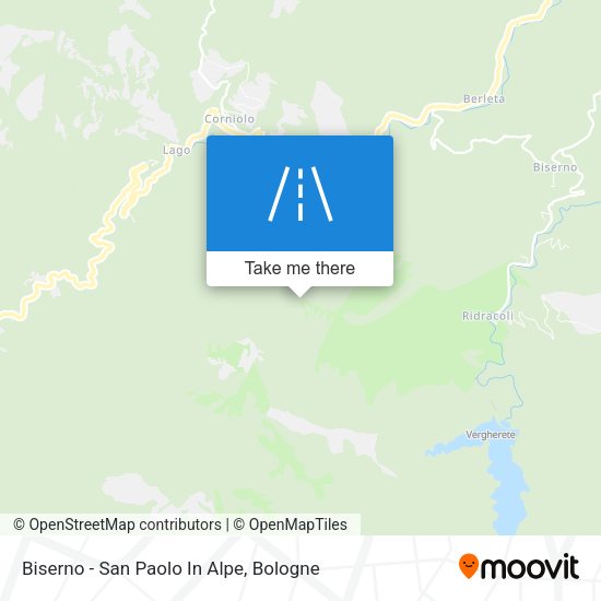 Biserno - San Paolo In Alpe map