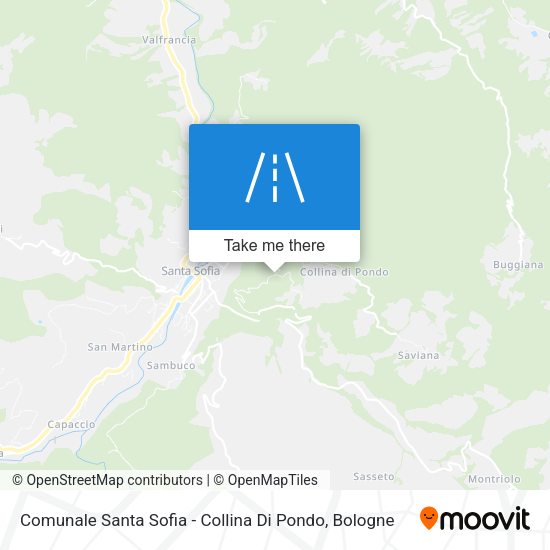 Comunale Santa Sofia - Collina Di Pondo map