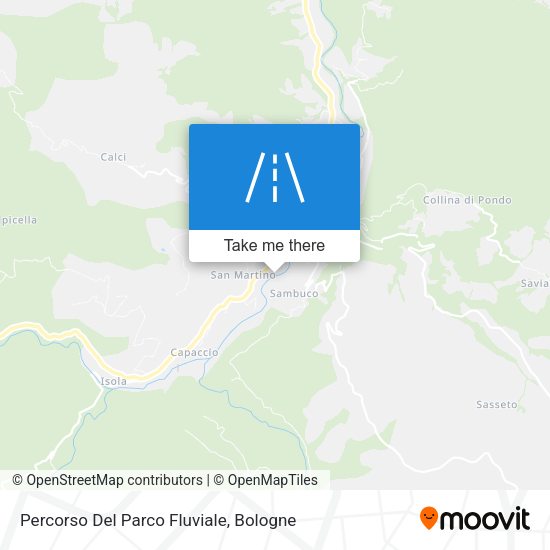Percorso Del Parco Fluviale map