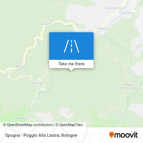 Spugna - Poggio Alla Lastra map