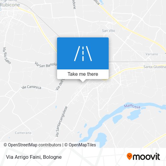 Via Arrigo Faini map
