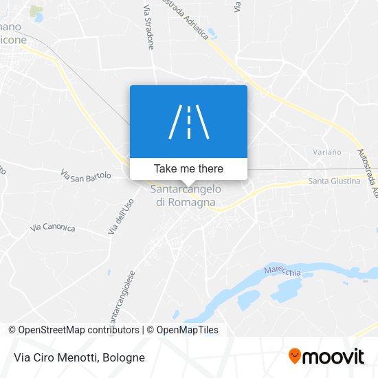 Via Ciro Menotti map