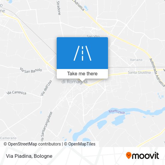 Via Piadina map