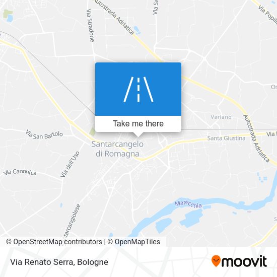 Via Renato Serra map