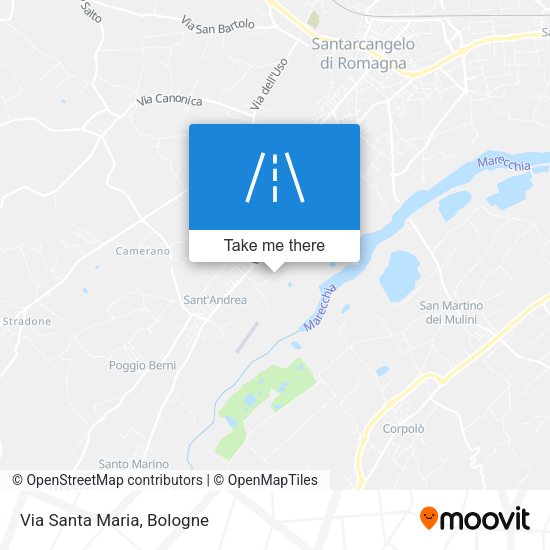 Via Santa Maria map