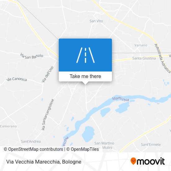 Via Vecchia Marecchia map