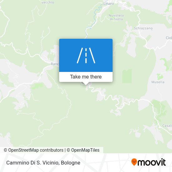 Cammino Di S. Vicinio map