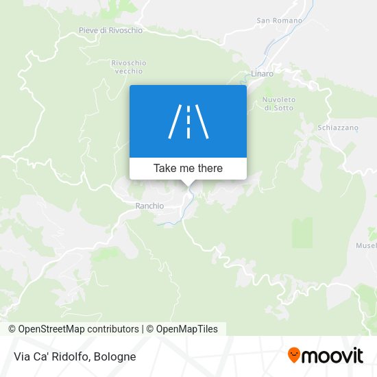 Via Ca' Ridolfo map