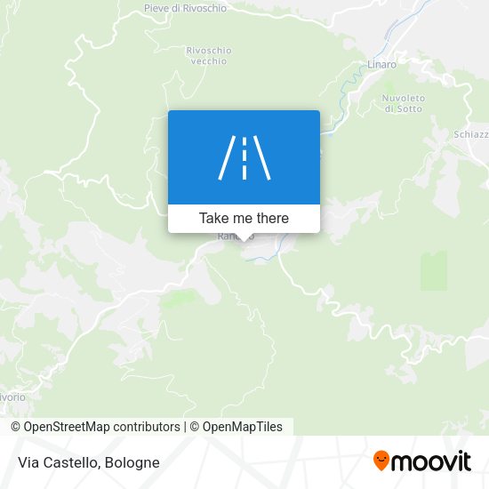 Via Castello map