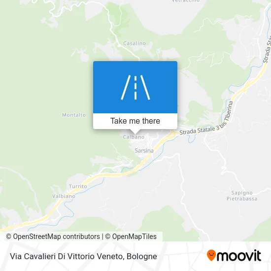 Via Cavalieri Di Vittorio Veneto map