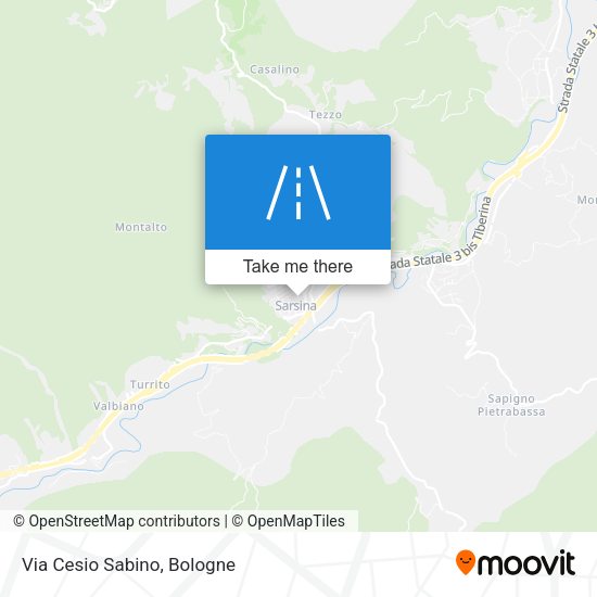 Via Cesio Sabino map