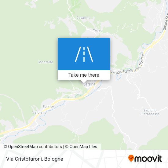 Via Cristofaroni map