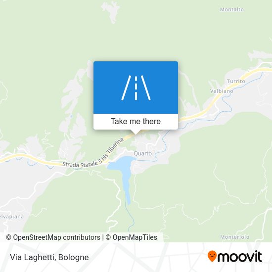 Via Laghetti map