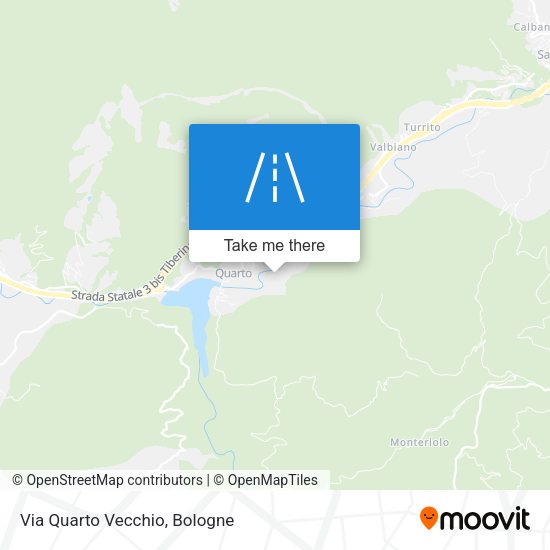 Via Quarto Vecchio map