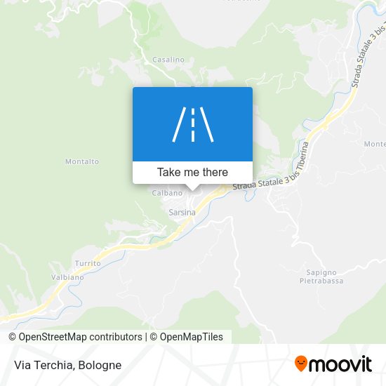 Via Terchia map
