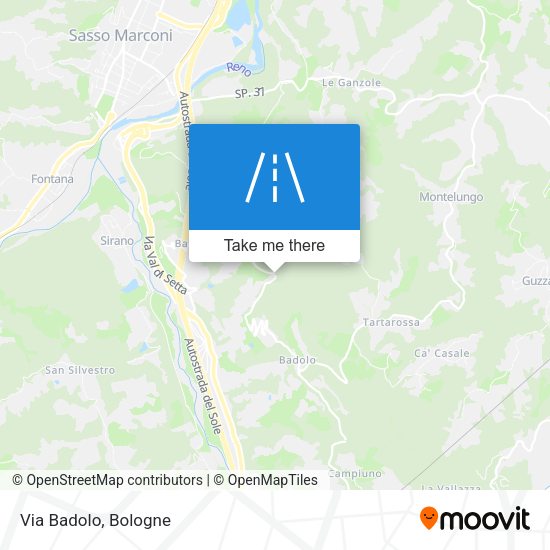 Via Badolo map