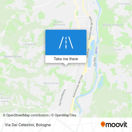 Via Dei Celestini map