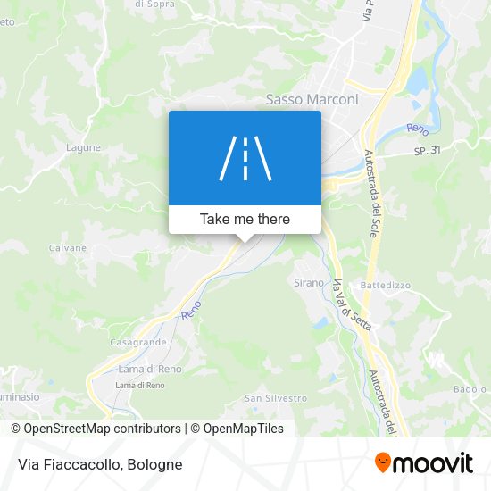 Via Fiaccacollo map