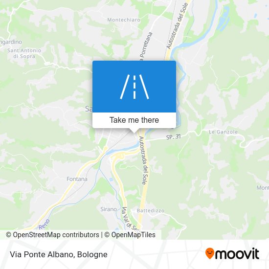 Via Ponte Albano map