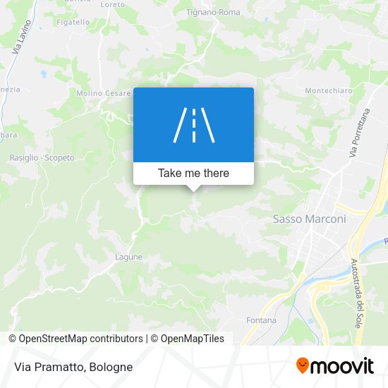 Via Pramatto map