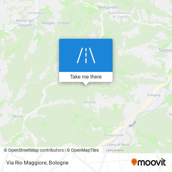 Via Rio Maggiore map