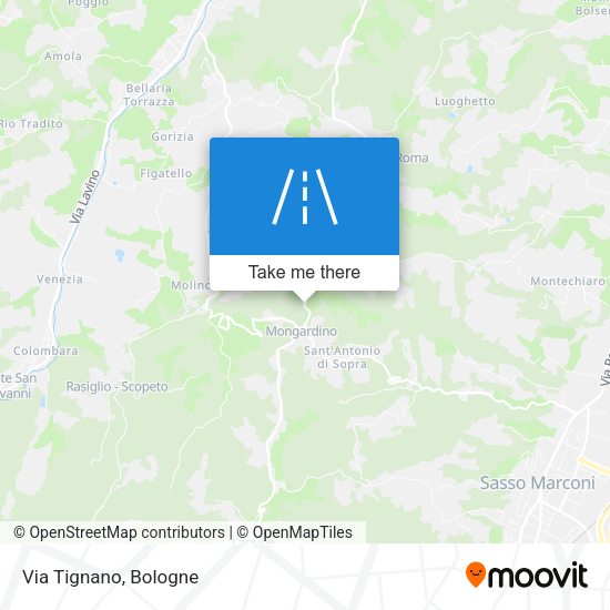 Via Tignano map