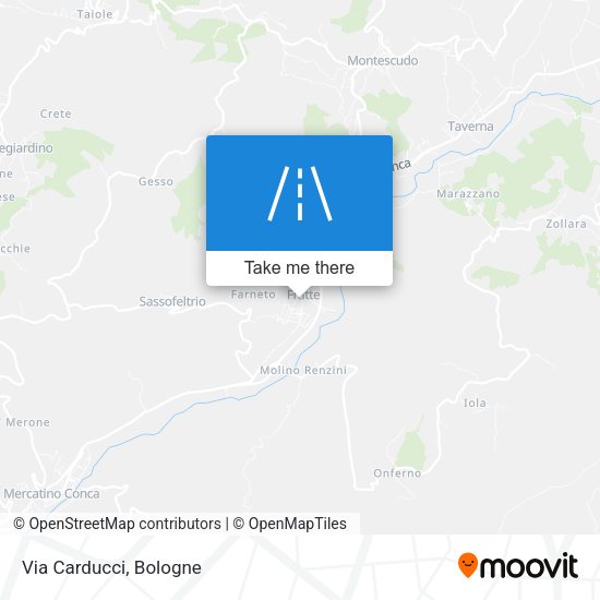Via Carducci map