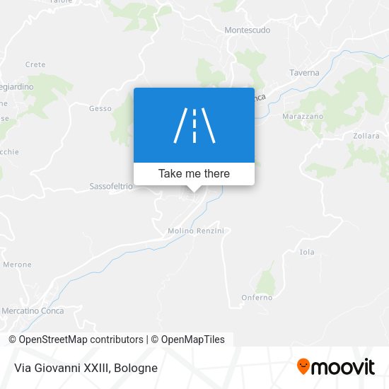 Via Giovanni XXIII map