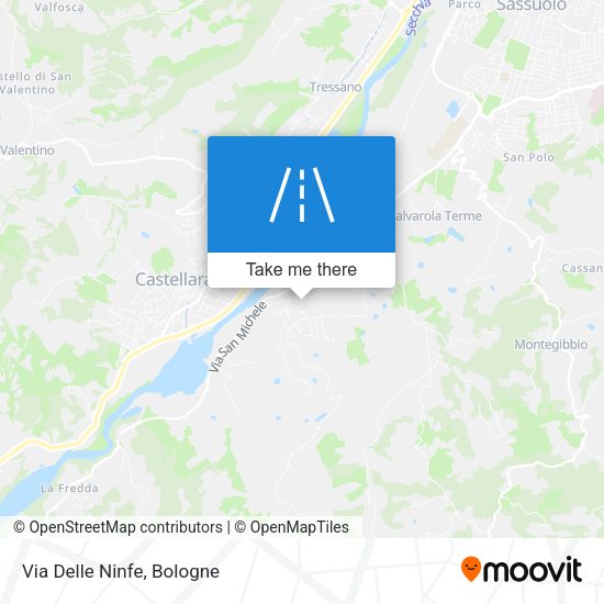 Via Delle Ninfe map