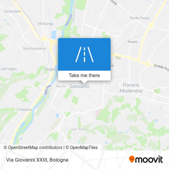 Via Giovanni XXIII map
