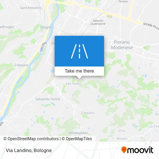 Via Landino map