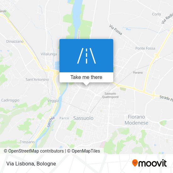 Via Lisbona map