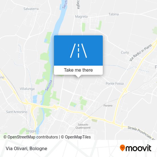Via Olivari map